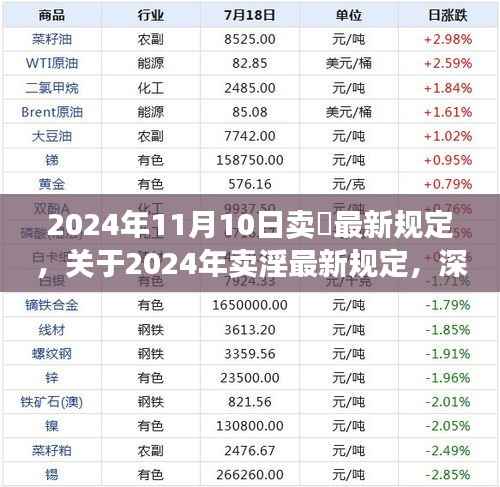 关于卖淫行为的深度解读与最新规定(2024年)