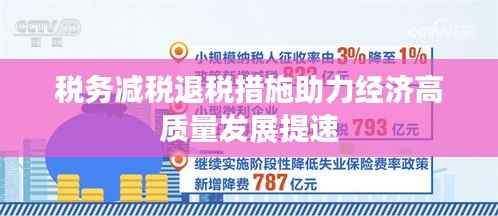 税务减税退税措施助力经济高质量发展提速