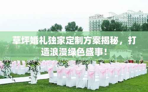 草坪婚礼独家定制方案揭秘，打造浪漫绿色盛事！